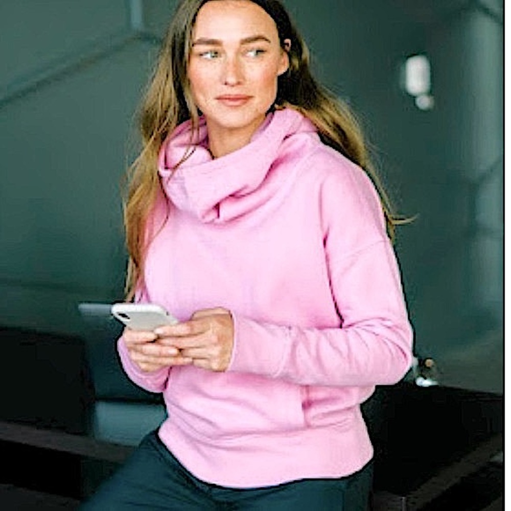 Zyia Active Oh So Soft mauve pink hoodie